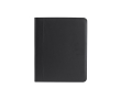 Pochette A4 zippée avec compartiments en cuir synthétique couleur noir