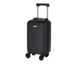 Valise cabine rigide en plastique avec roues amovibles couleur noir