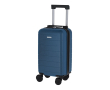 Valise cabine rigide en plastique avec roues amovibles couleur bleu marine