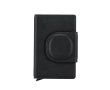 Porte-cartes similicuir, traceur intelligent, fermeture magnétique couleur noir