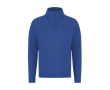 Sweat unisexe en molleton gratté 280 g/m² à demi-zip couleur bleu