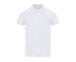 Polo enfant coton piqué blanc, manches courtes, col renforcé, 180 g/m² couleur blanc
