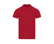 Polo enfant manches courtes en coton piqué, col côtelé 180 g/m² couleur rouge