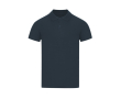 Polo enfant manches courtes en coton piqué, col côtelé 180 g/m² couleur bleu marine