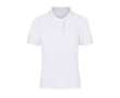 Polo femme en coton piqué, manches courtes, coupe féminine, 180 g/m² couleur blanc