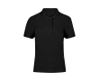 Polo femme 100 % coton piqué, manches courtes 180 g/m² couleur noir