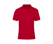 Polo femme 100 % coton piqué, manches courtes 180 g/m² couleur rouge