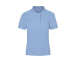 Polo femme 100 % coton piqué, manches courtes 180 g/m² couleur bleu ciel