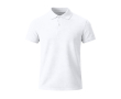 Polo enfant manches courtes en tissu technique respirant 180 g/m² couleur blanc