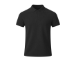 Polo enfant manches courtes en tissu technique respirant 180 g/m² couleur noir