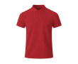 Polo enfant manches courtes en tissu technique respirant 180 g/m² couleur rouge