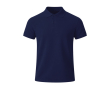 Polo enfant manches courtes en tissu technique respirant 180 g/m² couleur bleu marine