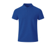 Polo enfant manches courtes en tissu technique respirant 180 g/m² couleur bleu