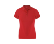 Polo femme ajusté manches courtes en tissu technique 180 g/m² couleur rouge