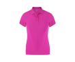 Polo femme ajusté manches courtes en tissu technique 180 g/m² couleur fuchsia