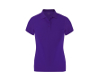 Polo femme ajusté manches courtes en tissu technique 180 g/m² couleur mauve
