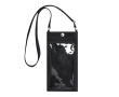 Sac bandoulière en similicuir avec écran transparent et usage tactile couleur noir