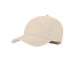 Casquette 5 panneaux en microfibre avec fermeture réglable à scratch couleur naturel