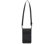Sac bandoulière en similicuir avec fermeture velcro et sangle réglable couleur noir