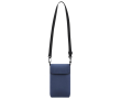 Sac bandoulière en similicuir avec fermeture velcro et sangle réglable couleur bleu marine