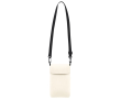 Sac bandoulière en similicuir avec fermeture velcro et sangle réglable couleur naturel