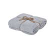 Plaid en polyester à motif losanges pour canapé 240 g/m² couleur gris