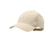 Casquette en nylon à 6 panneaux avec fermeture à boucle métallique couleur naturel