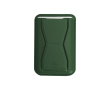 Porte-cartes en similicuir avec fixation magnétique pour téléphone couleur vert foncé