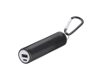 Batterie externe en aluminium recyclé rechargeable et amovible 2200mAh couleur noir