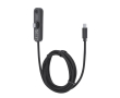 Câble de charge USB-C en plastique recyclé support pour téléphone 60W couleur noir