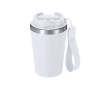 Gobelet thermique recyclé avec fermeture hermétique et anse 350ml couleur blanc