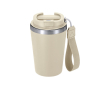 Gobelet thermique recyclé avec fermeture hermétique et anse 350ml couleur beige