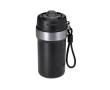Gobelet isotherme en acier inoxydable recyclé poignée et paille 490 ml couleur noir