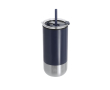 Gobelet isotherme en acier inoxydable recyclé à double ouverture 480ml couleur bleu marine