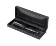 Stylo rotatif en acier inoxydable avec recharge Parker à encre bleue couleur noir