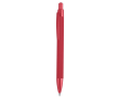 Stylo en aluminium recyclé avec détails métallisés et encre bleue couleur rouge