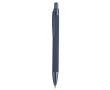 Stylo en aluminium recyclé avec détails métallisés et encre bleue couleur bleu marine