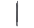 Stylo en aluminium recyclé avec détails métallisés et encre bleue couleur gris