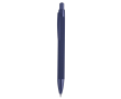 Stylo en aluminium recyclé avec détails métallisés et encre bleue couleur bleu