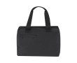 Glacière en similicuir avec poche avant et fermeture éclair 12L couleur noir