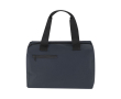 Glacière en similicuir avec poche avant et fermeture éclair 12L couleur bleu marine