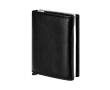 Porte-cartes et portefeuille en cuir synthétique avec protection RFID couleur noir