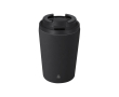 Gobelet isotherme en acier inoxydable recyclé hermétique 350 ml couleur noir