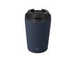 Gobelet isotherme en acier inoxydable recyclé hermétique 350 ml couleur bleu marine