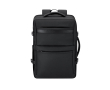 Sac à dos de voyage PU avec ouverture à 180° et multiples poches 18L couleur noir