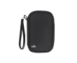 Étui organiseur de voyage en PU fermeture éclair et protection RFID couleur noir