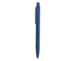 Stylo à bille en aluminium à poussoir avec caoutchouc et encre bleue couleur bleu