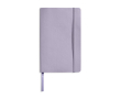 Carnet souple A5 en similicuir à élastique et pages unies couleur violet
