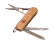 Couteau Victorinox en inox et bois avec 5 fonctions pratiques couleur marron