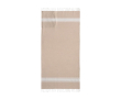 Paréo 2 en 1 en coton avec sac à dos 90 x 180 cm 180 g/m² couleur beige